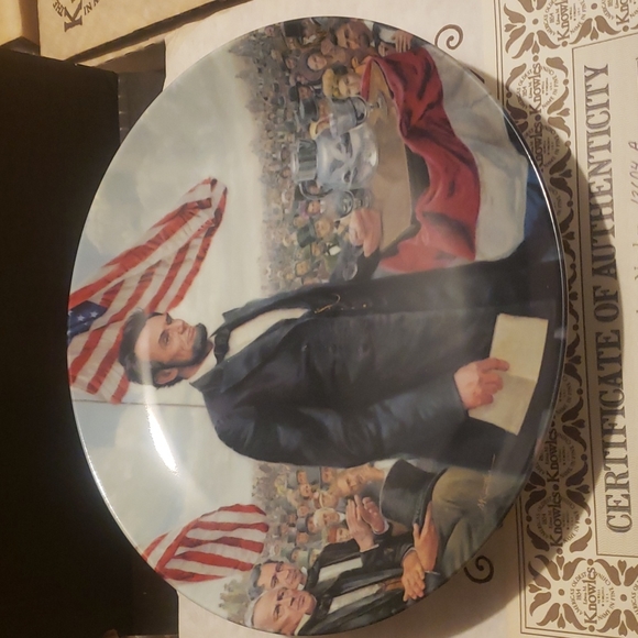 THE GETTYSBURG  ADDRESS COLLECTOR PLATE - Picture 2 of 6